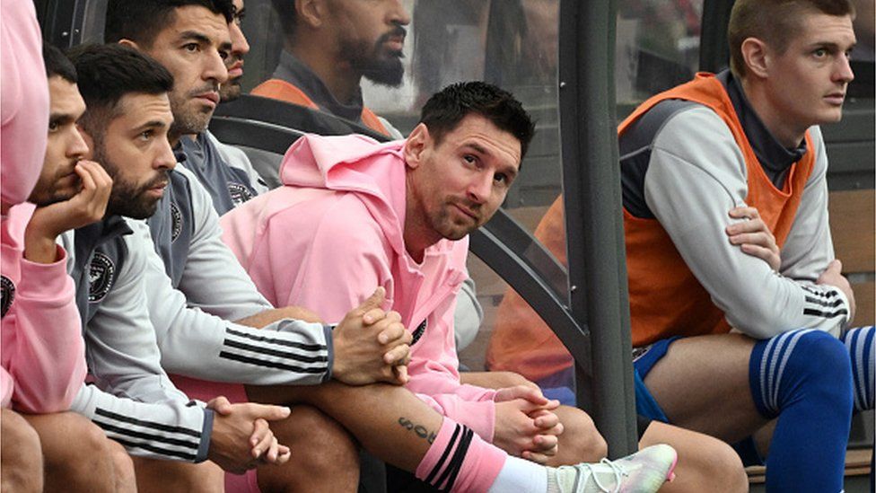 Messi enraged Chinese fans when he failed to take to the field during a friendly in Hong Kong