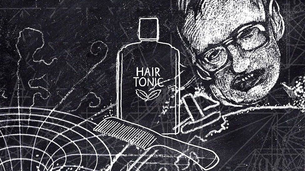 Illustration showing Prof Stephen Hawking