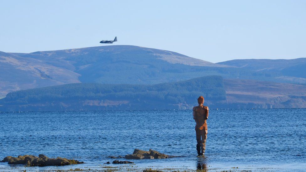 A view of Arran across the Kintyre Peninsula.
