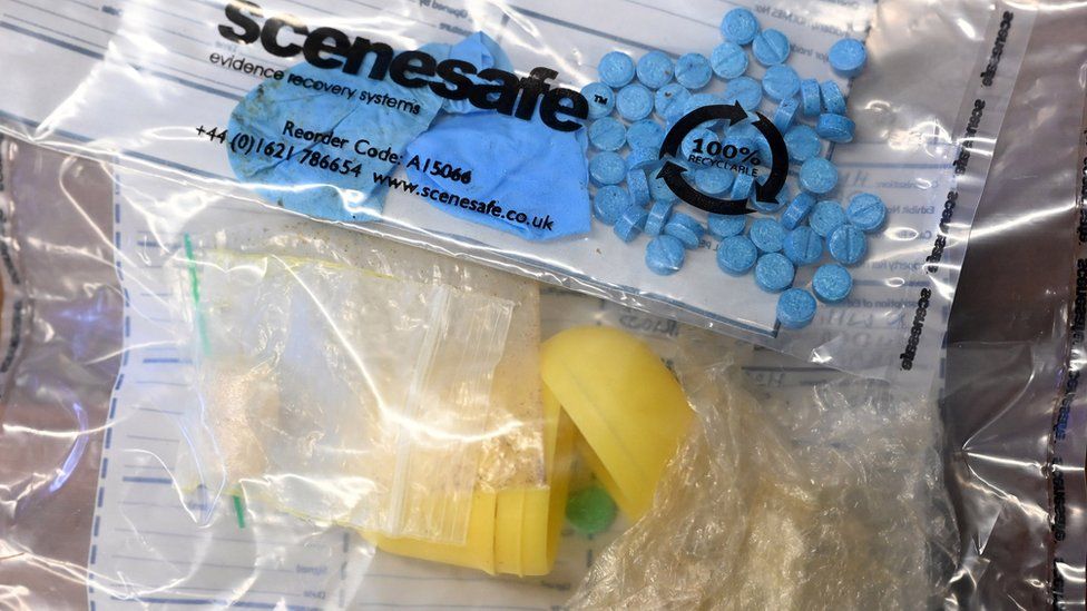 Drugs in scenesafe bags