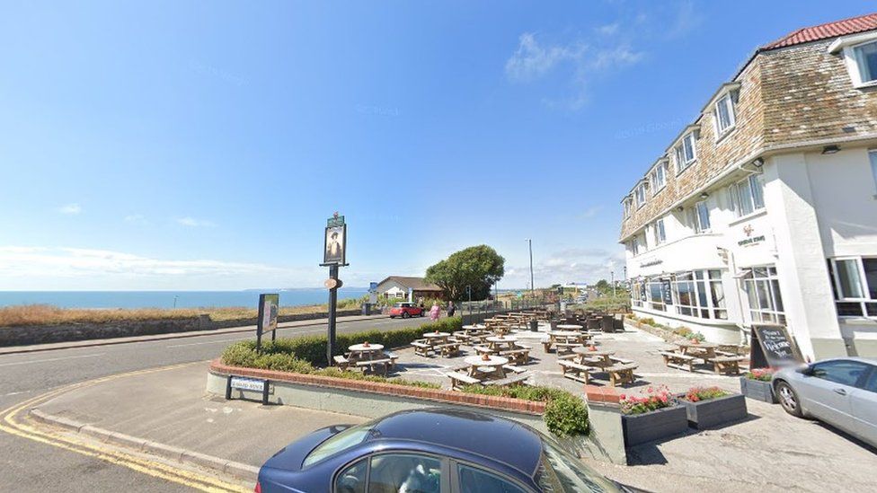 The Commodore pub overlooking the sea in Southbourne