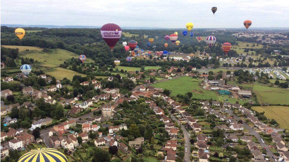Bristol Balloon Fiesta mass ascent