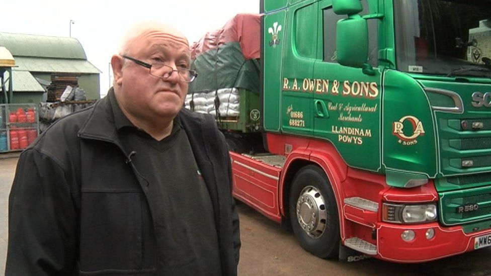 Colin Owen with one of his HGVs
