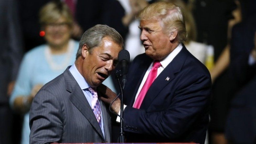 Nigel Farage and Donald Trump