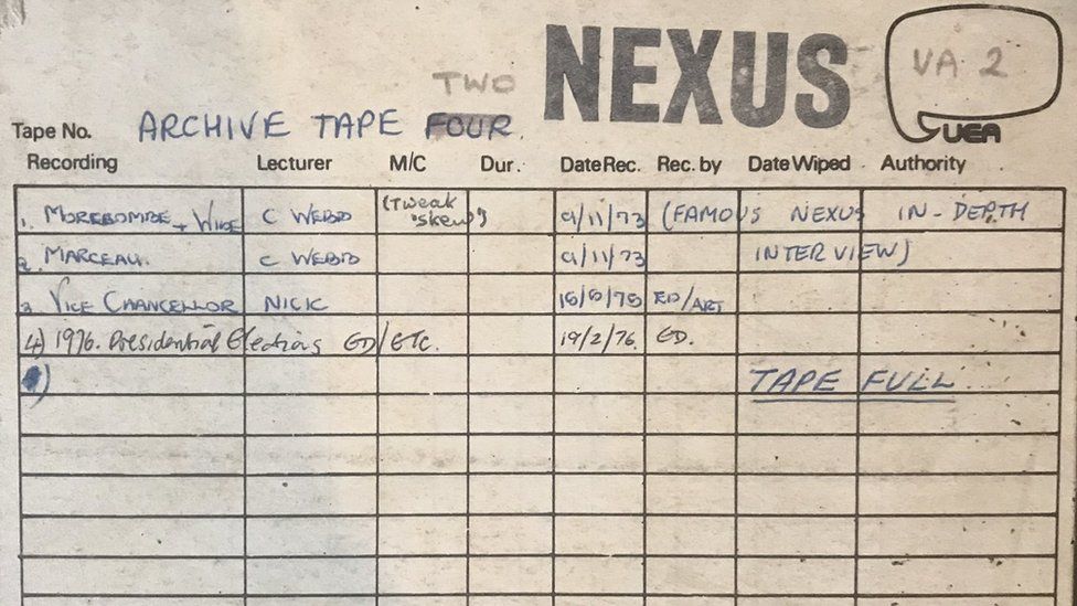 Nexus tape label