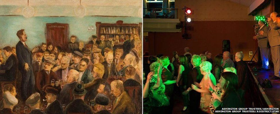Oliver Kilbourn painted Saturday night at the club in 1940
