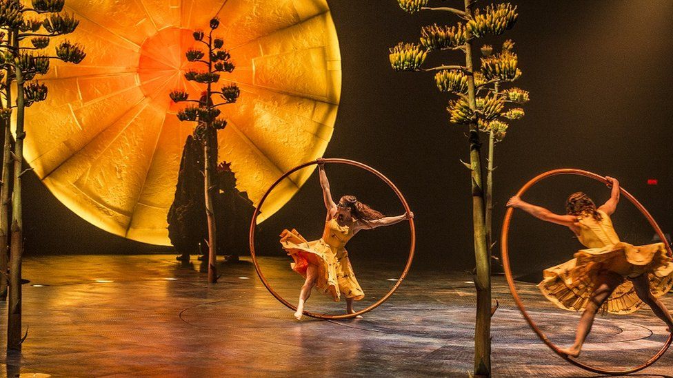 A scene from Cirque du Soleil’s “Luzia”.