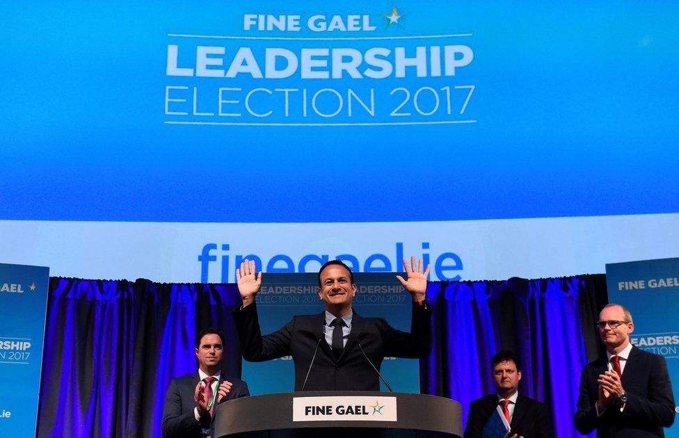 The Fine Gael leadership result was announced in Dublin's Mansion House