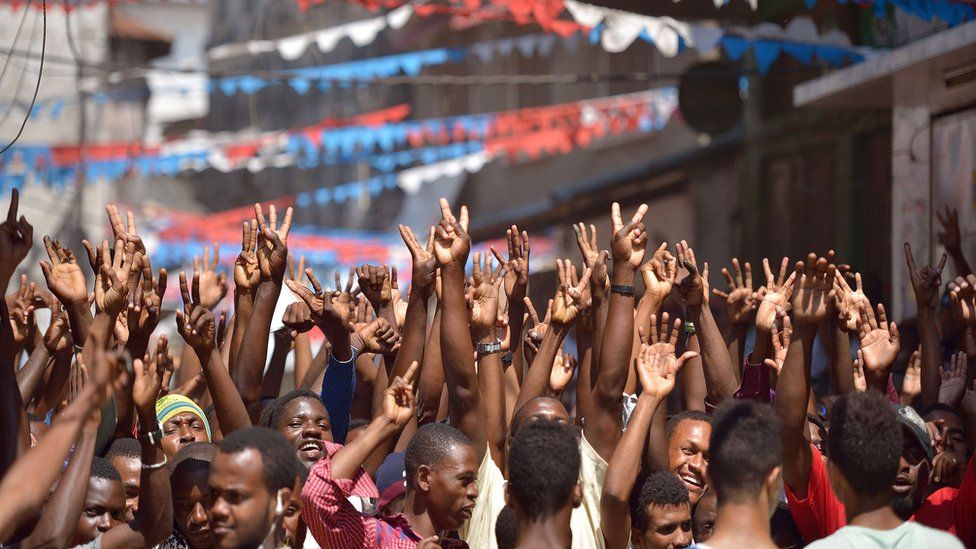 Seif Sharif Hamad's supporters in Zanzibar - 26 October 2015