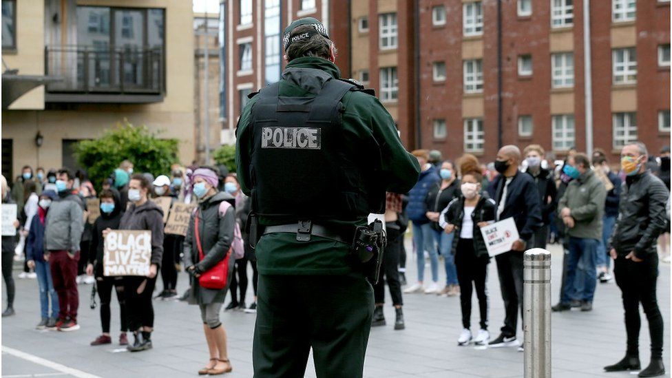 Black Lives Matter protest in Belfast