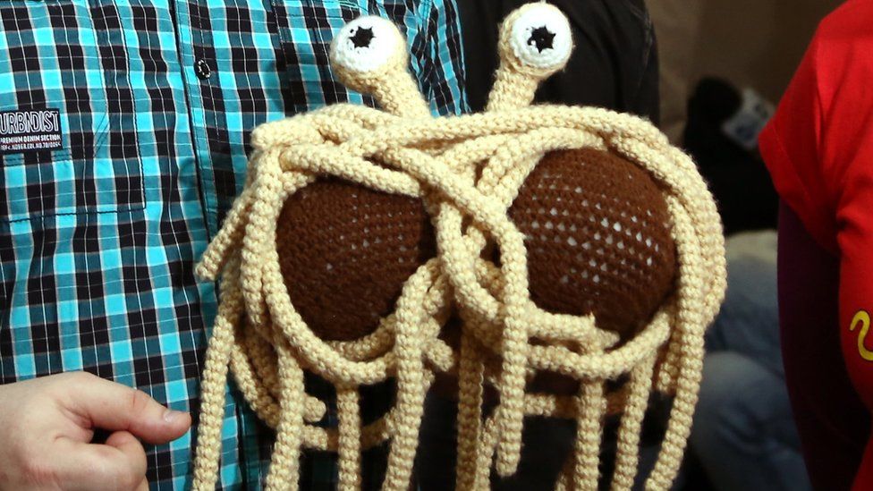 A toy spaghetti monster