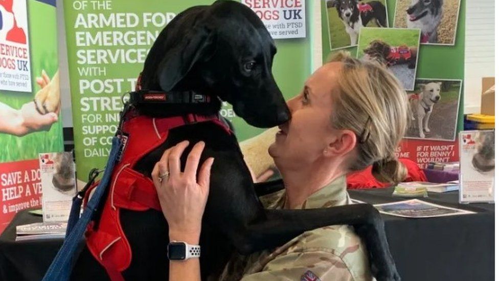 A Service Dogs UK member with an assistance dog