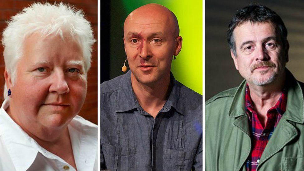 Authors Val McDermid, Christopher Brookmyre and Mark Billingham