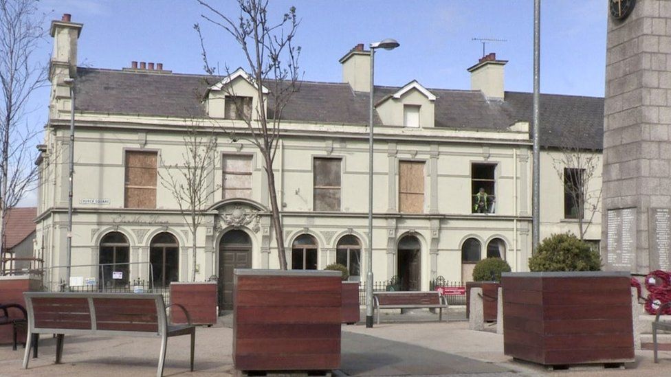 Work on the former Bank of Ireland in Rathfriland is ongoing