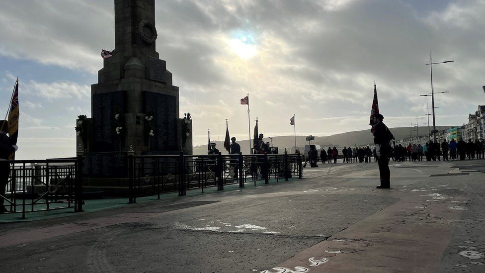 Isle of Man Armistice Day at Douglas War Memorial 2022