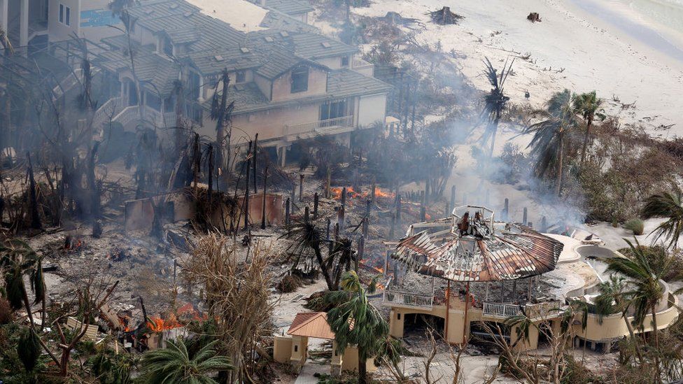 Sanibel homes destroyed