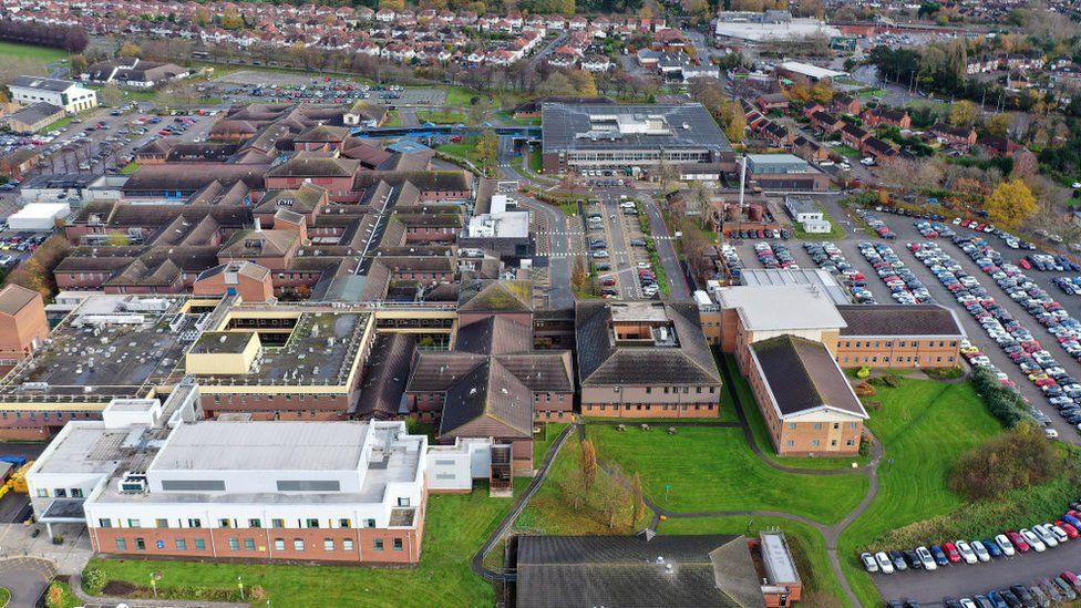 Aerial view of the Countess of Chester Hospital