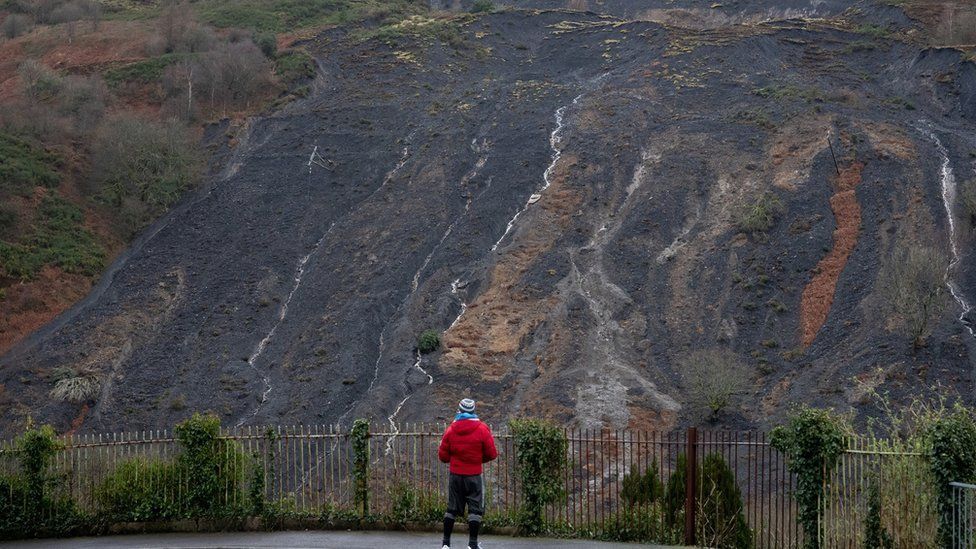 Landslip in Tylorstown