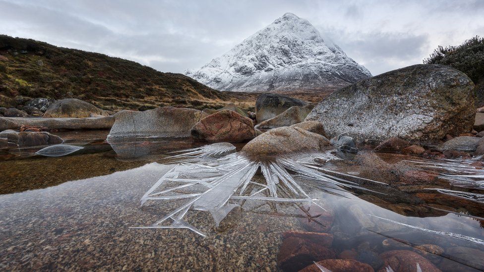 Ice Spikes, Glencoe, Scotland