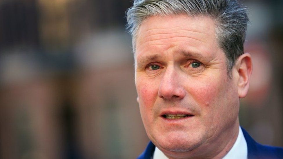 Labour leader Sir Keir Starmer during a visit to the Prince's Trust South London Centre in London