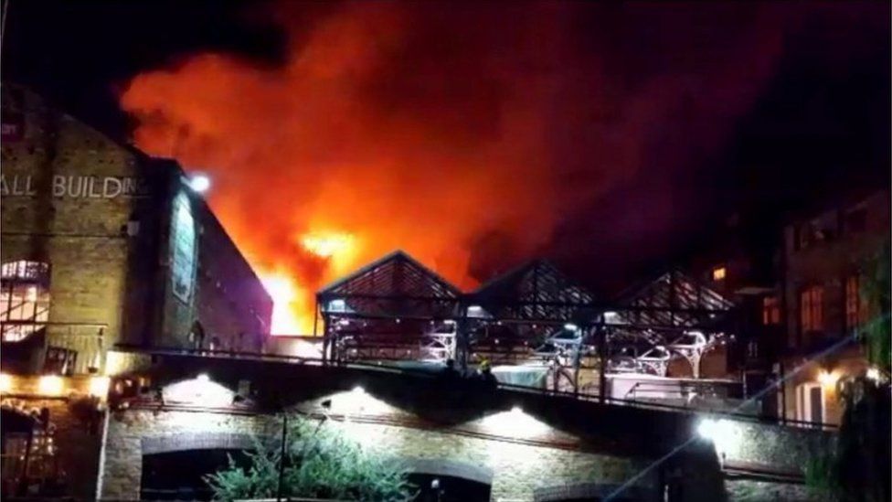 Camden Lock Market fire