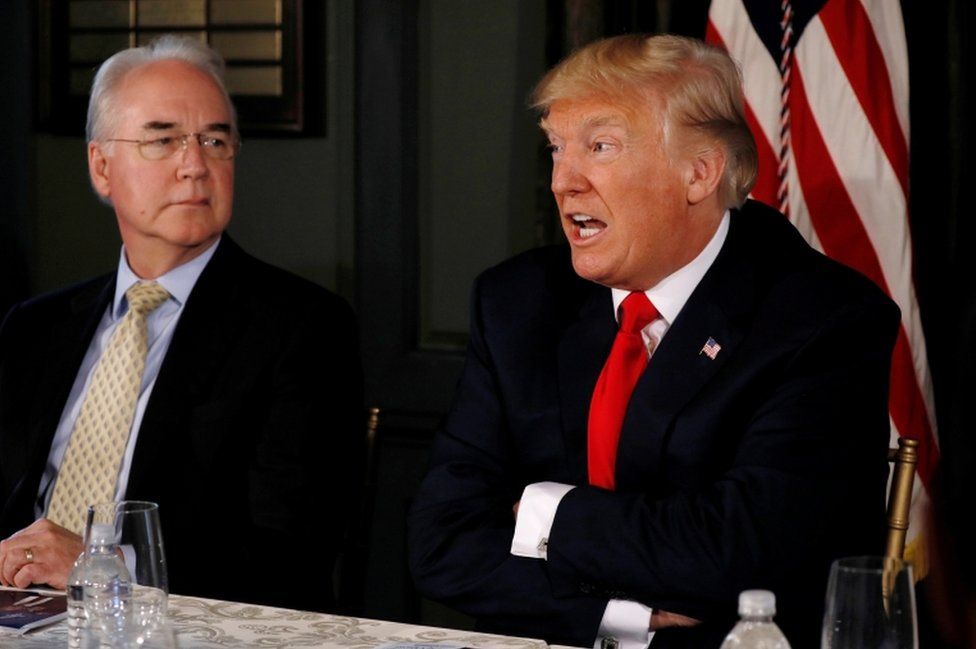 Price was present at Trump's New Jersey golf club
