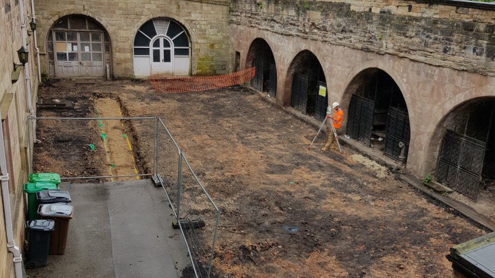 Excavation at Nottingham Castle