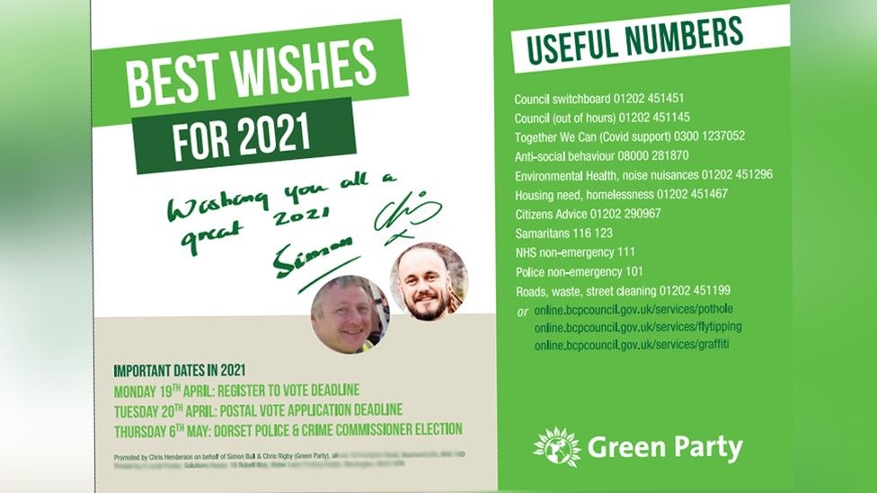 Green party leaflets