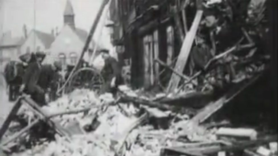 Bury St Edmunds bomb damage