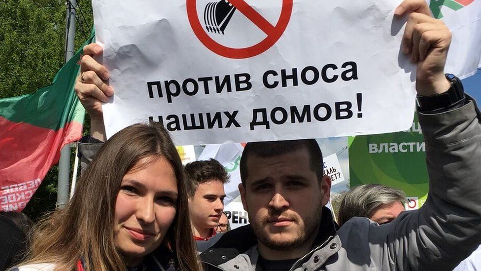 Moscow protest against demolitions