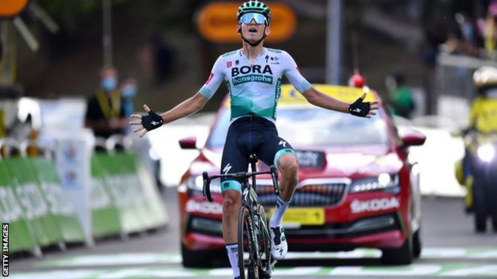 Tour de France: Lennard Kamna wins stage 16 as Primoz Roglic retains ...