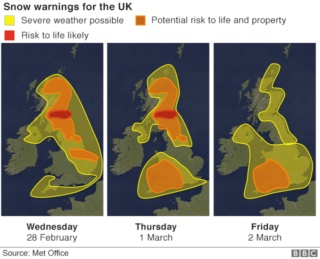 UK Weather: Snow Causing Widespread Travel Disruption - BBC News