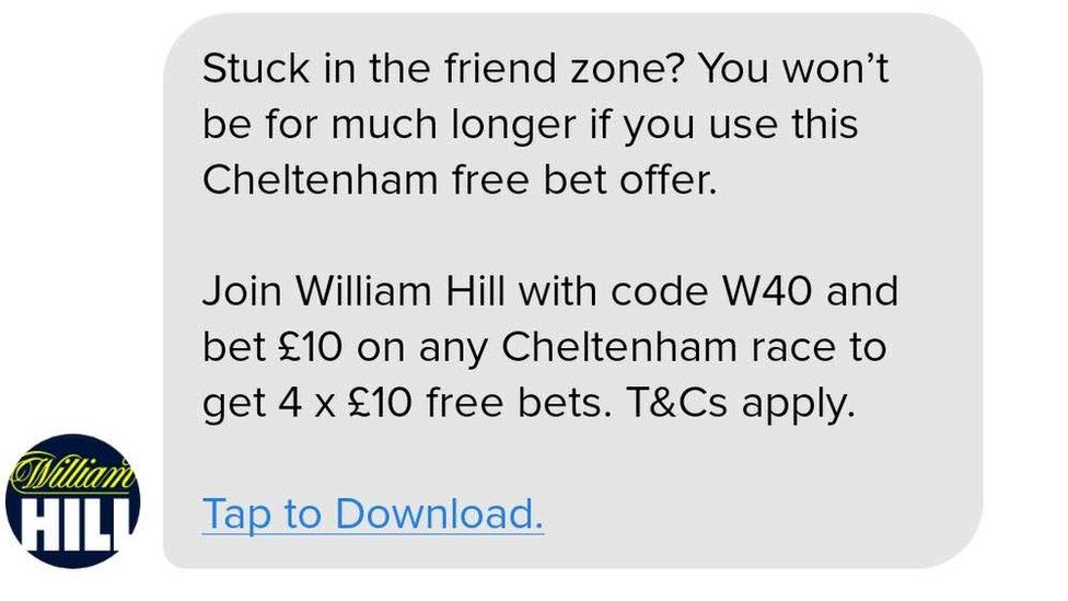 Banned William Hill ad