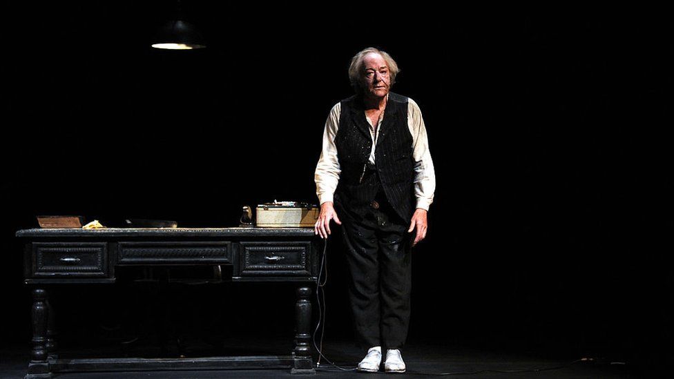 Michael Gambon on stage in 2010