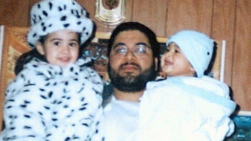 Shaker Aamer with two of his children