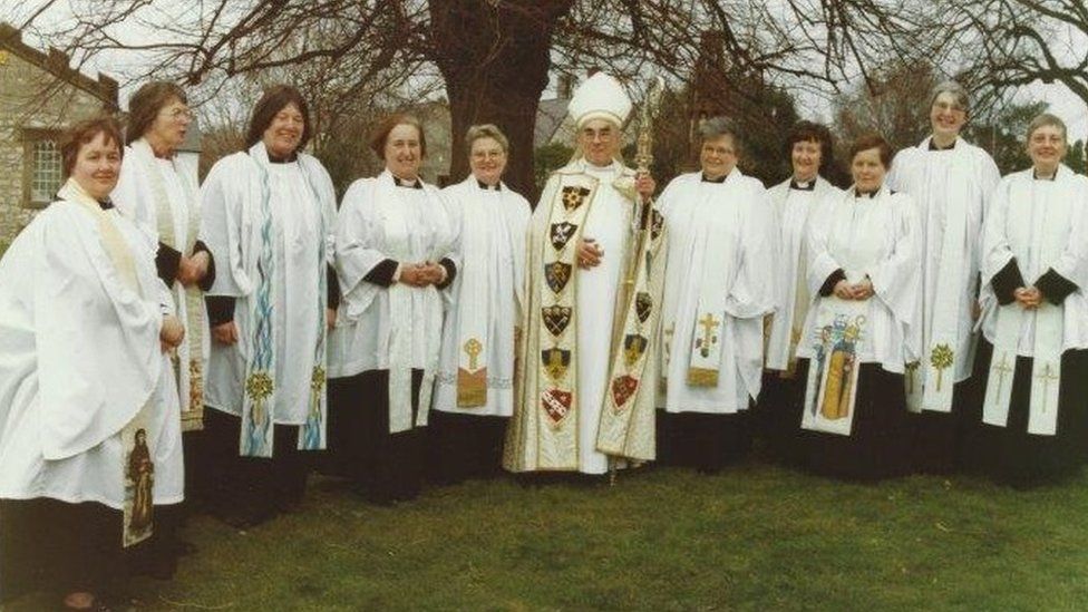 The first women to be ordained as priests at St Asaph cathedral