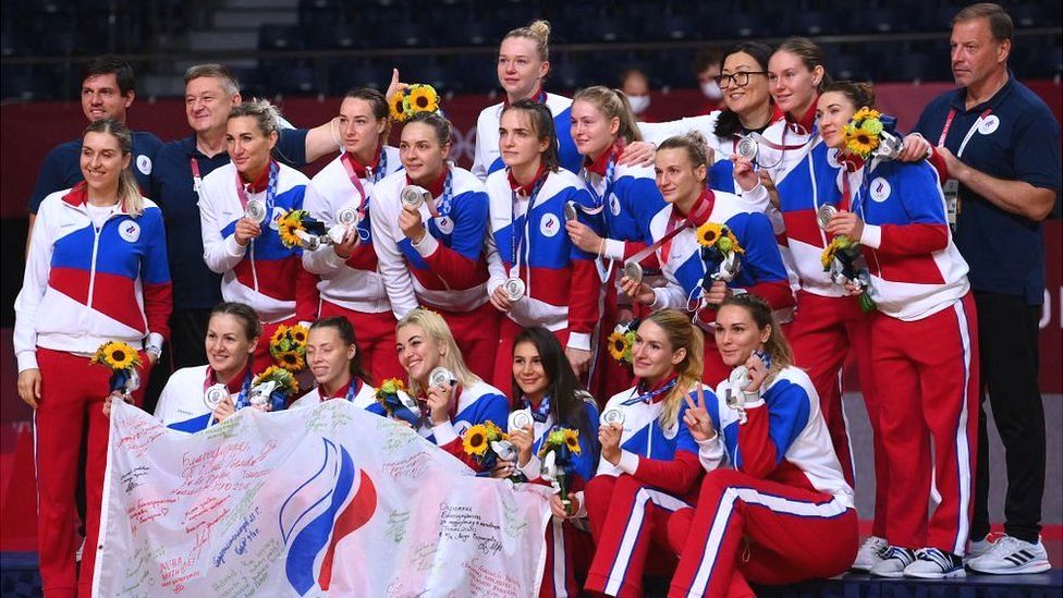 Russian athletes at the Tokyo 2020 Olympics