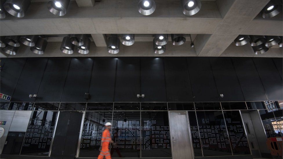 The ticket hall for the new Elizabeth Line at Tottenham Court Road station