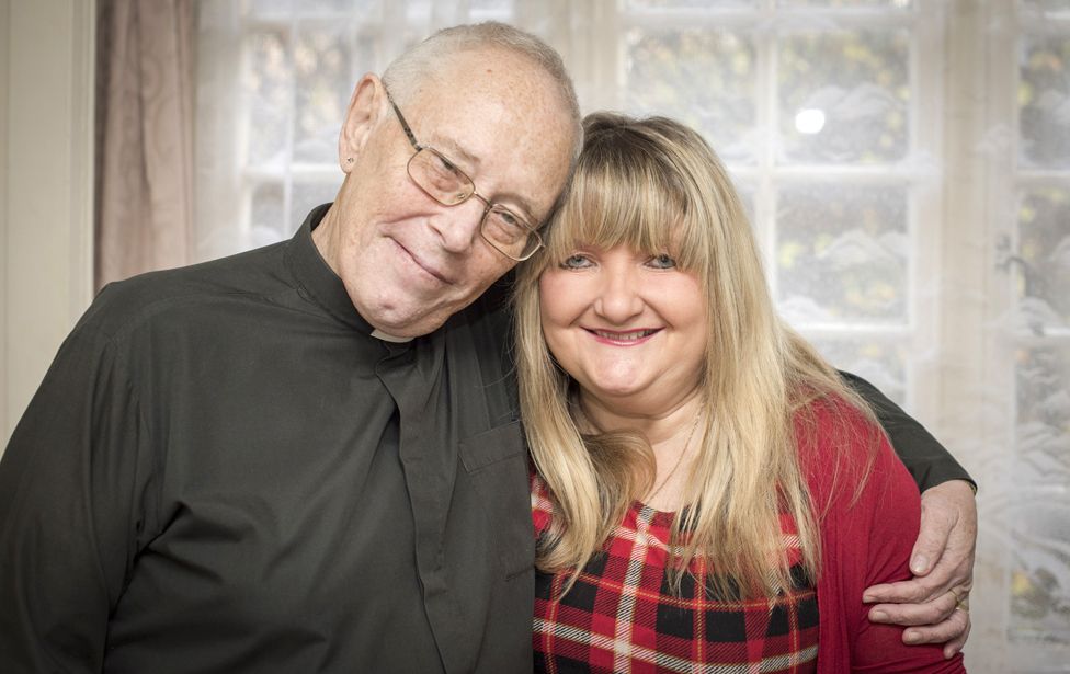 The Rev David Walford and Rachel Burns