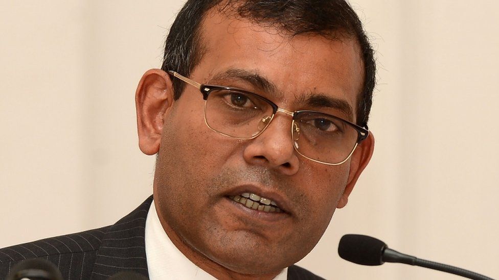 Former President of the Maldives Mohamed Nasheed in January in Colombo