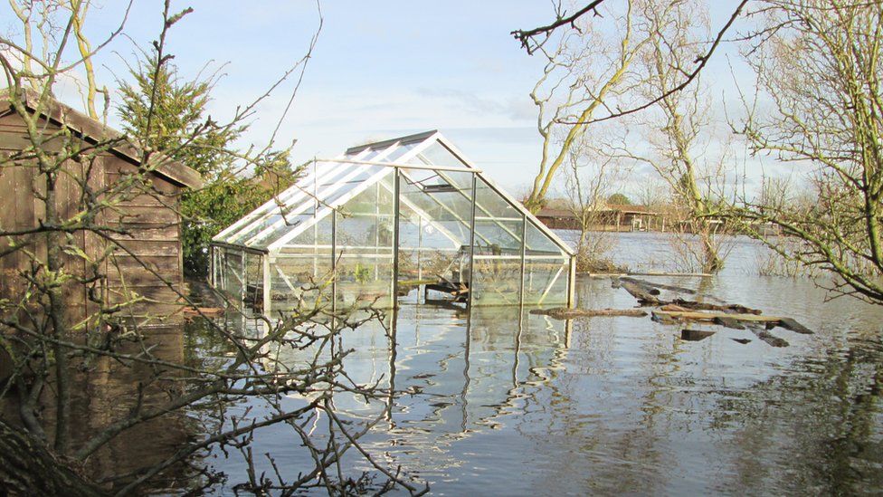 High water levels on a greenhouse