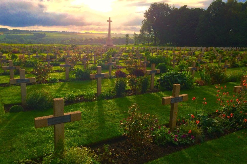 A war cemetery