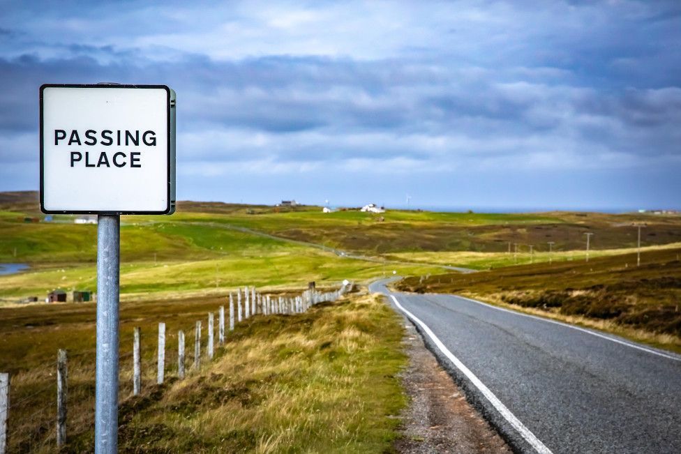 Passing place, Shetland