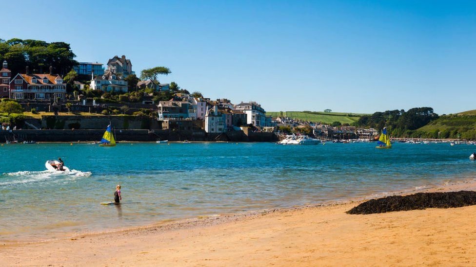 A view of Salcombe across the estuary