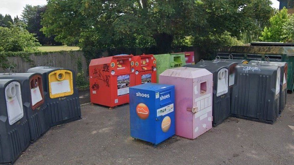 Ferry Leisure Centre recycling bring banks