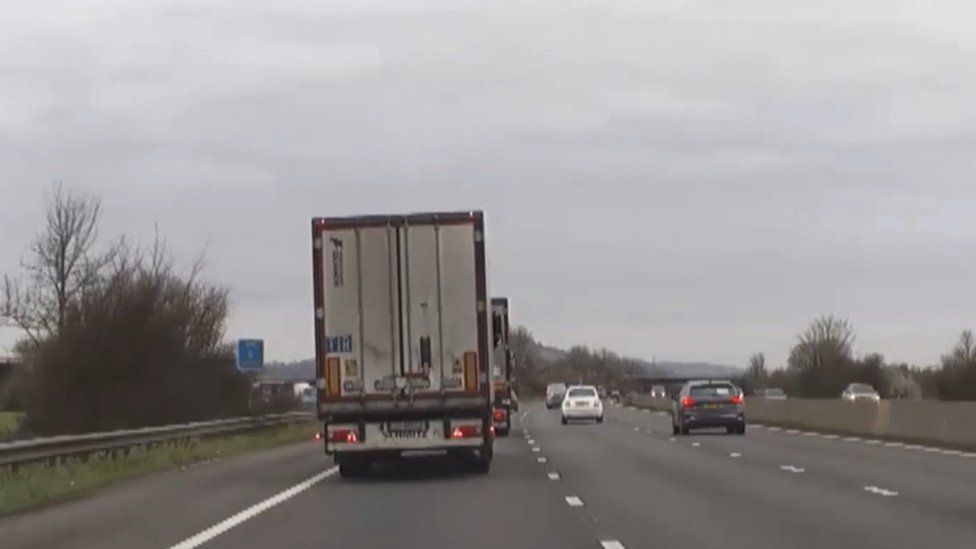The lorry on the M5