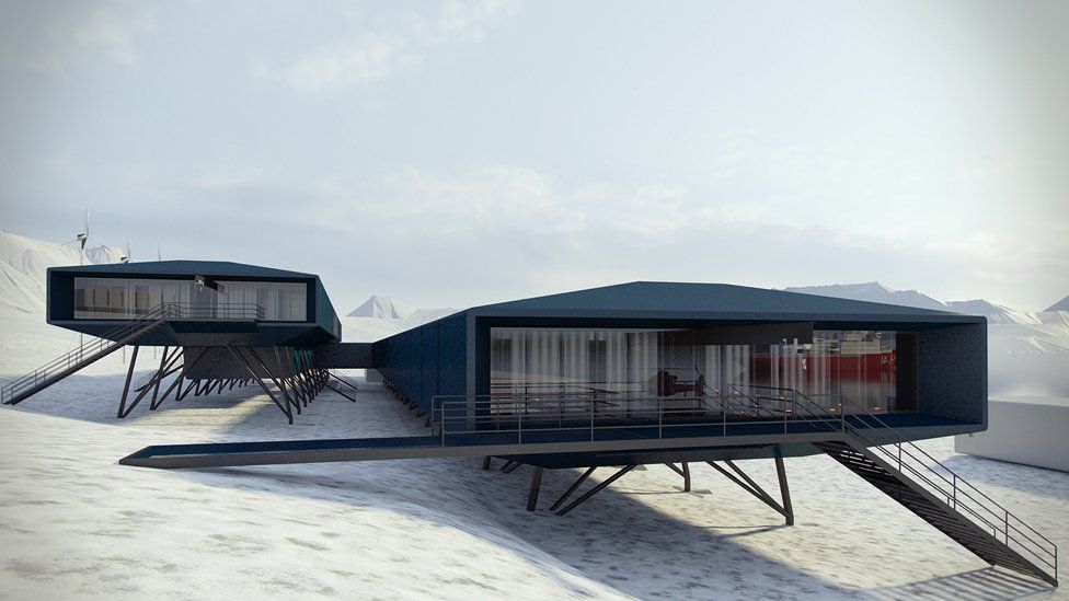 How Antarctic bases went from wooden huts to sci fi chic BBC News