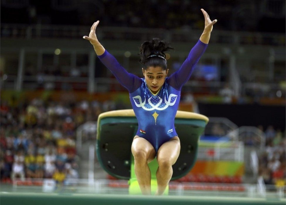 2016 Rio Olympics - Artistic Gymnastics - Final - Women"s Vault Final - Rio Olympic Arena - Rio de Janeiro, Brazil - 14/08/2016. Dipa Karmakar (IND) of India competes. REUTERS/Mike Blake