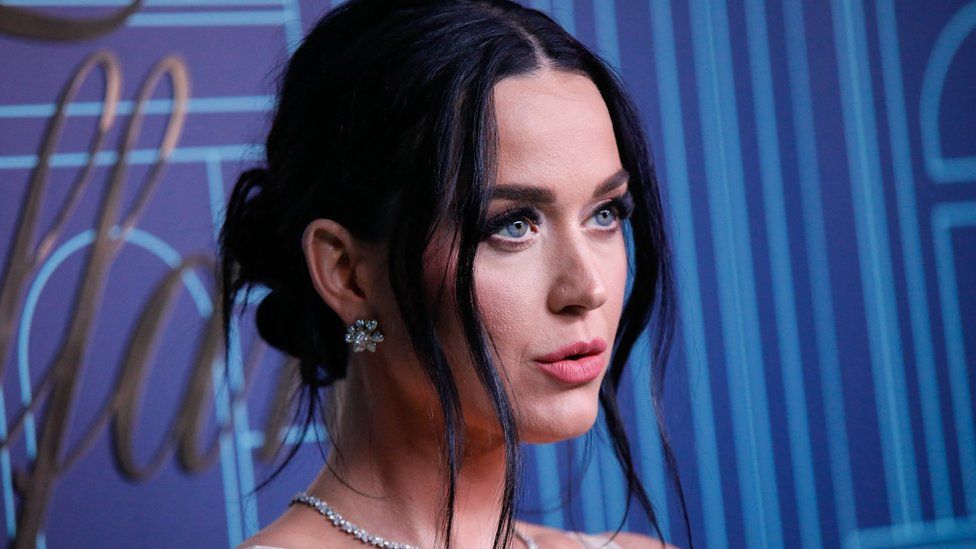 US singer Katy Perry attends Tiffany & Co reopening of NYC Flagship store, The Landmark in New York City on April 27, 2023