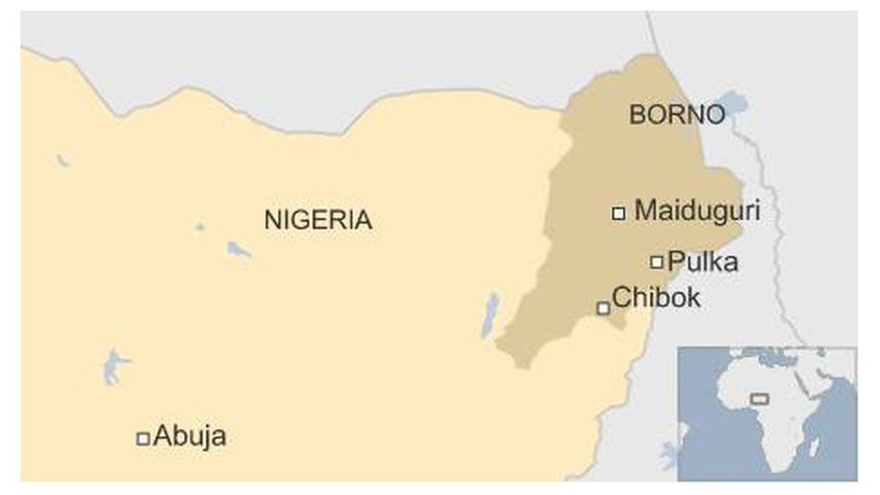 BBC map of Nigeria showing Pulka